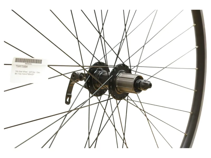 Cycle Division V-Sec Hybrid 700c Rear Wheel - Q/R Disc - Cass in Black