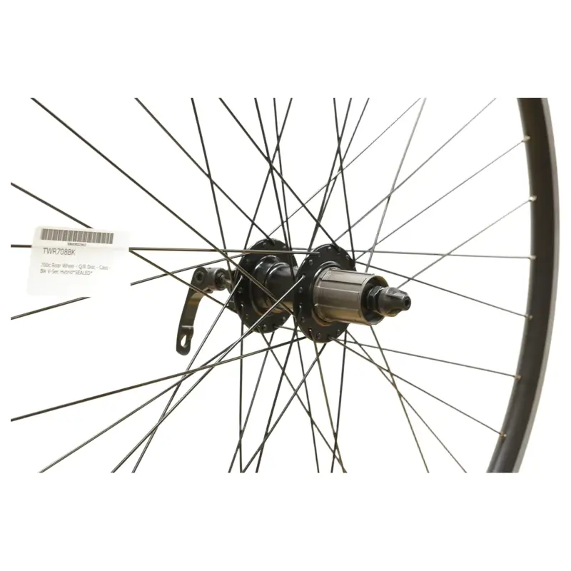 Balfes Bikes Cycle Division V-Sec Hybrid 700c Rear Wheel - Q/R Disc - Cass in Black | Free postage over £30, £10 off first order, price match & 0% finance.