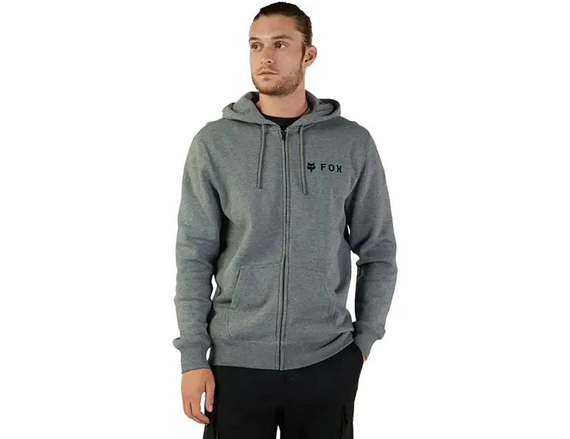 Fox Absolute Zip Fleece Hoodie in Heather Graphite-2