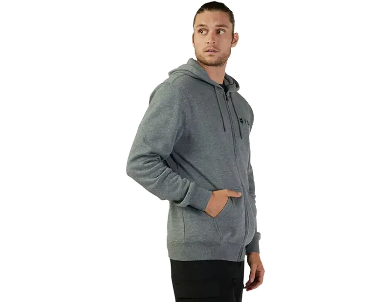 Fox Absolute Zip Fleece Hoodie in Heather Graphite-4