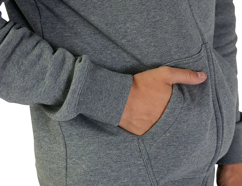 Fox Absolute Zip Fleece Hoodie in Heather Graphite-6