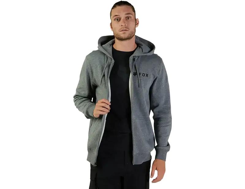 Fox Absolute Zip Fleece Hoodie in Heather Graphite-5