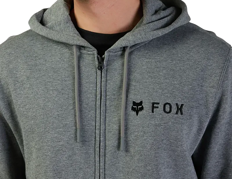 Fox Absolute Zip Fleece Hoodie in Heather Graphite-7