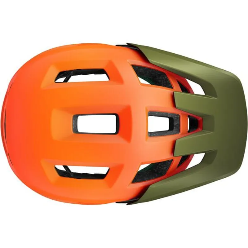 Lazer Coyote KinetiCore Helmet in Matt Orange Green-3