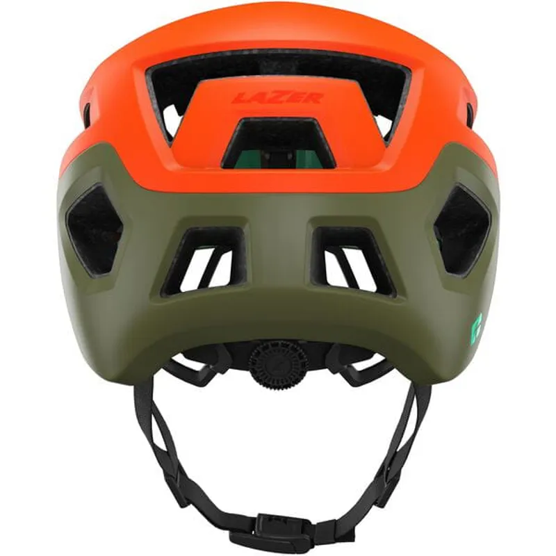 Lazer Coyote KinetiCore Helmet in Matt Orange Green-4