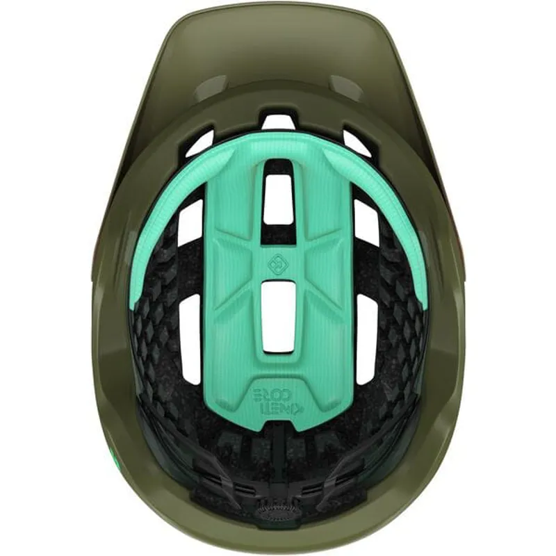 Lazer Coyote KinetiCore Helmet in Matt Orange Green-5