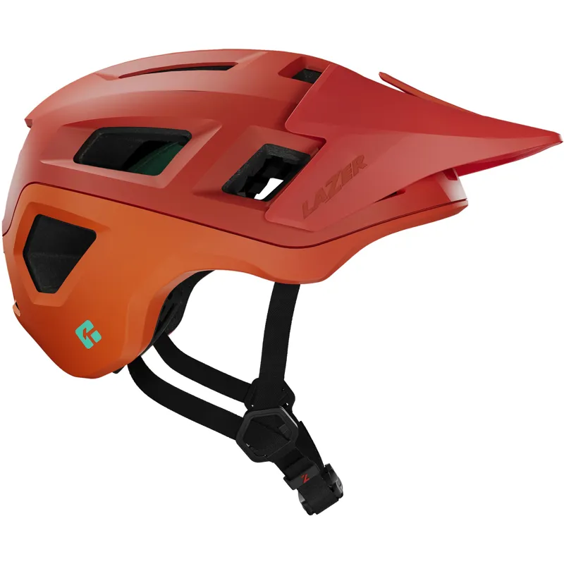 Lazer Coyote KinetiCore MTB Helmet in Matt Rust Orange-1
