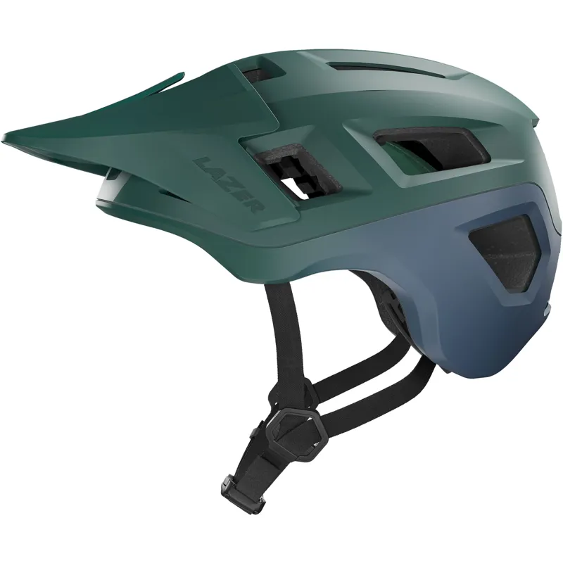Lazer Coyote KinetiCore MTB Helmet in Matt Green Blue-3