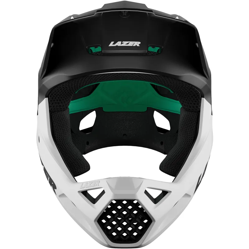 Lazer Chase KinetiCore Full Face MTB Helmet in Matt White/Black-2