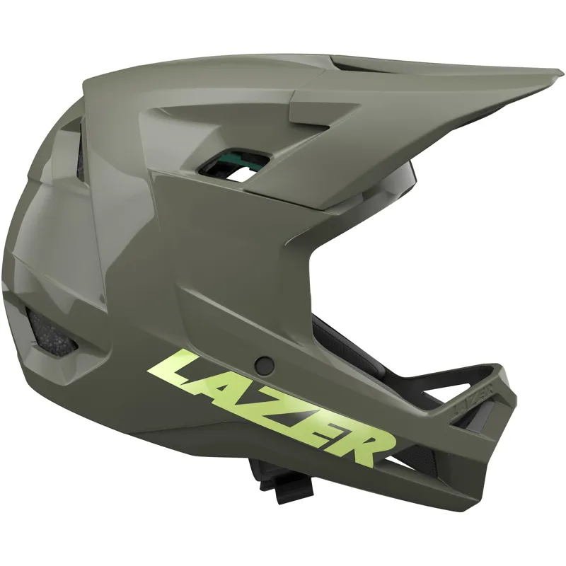 Lazer Chase KinetiCore Full Face MTB Helmet in Matt Green-1