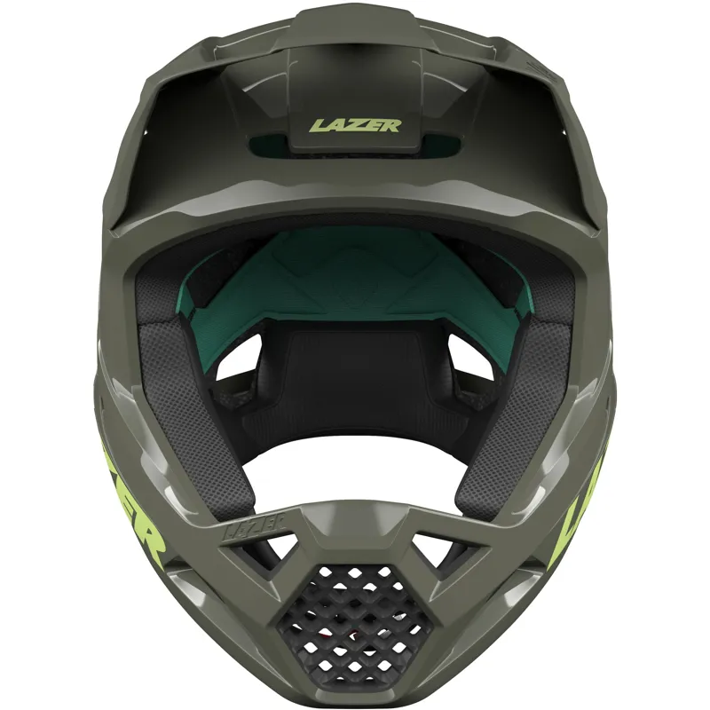 Lazer Chase KinetiCore Full Face MTB Helmet in Matt Green-2