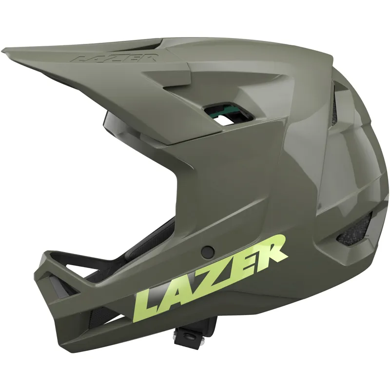 Lazer Chase KinetiCore Full Face MTB Helmet in Matt Green-3
