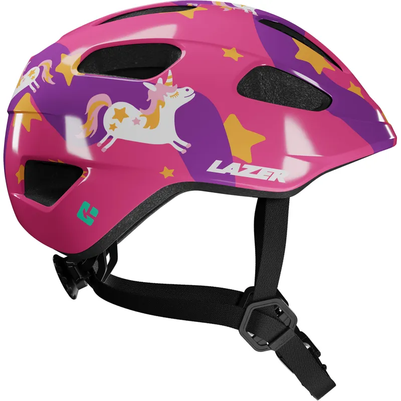 Lazer PNut KinetiCore Helmet 2.0 Uni-Kids 46-52cm in Purple Pony-1