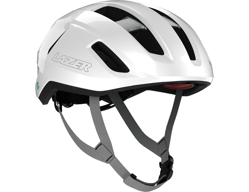 Lazer Sphere KinetiCore Road Helmet in White Silver