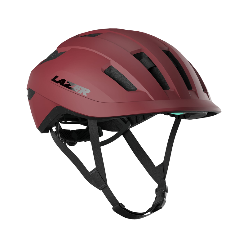 Balfes Bikes Lazer Compact KinetiCore Uni-Adult Helmet in Matt Garnet Red | Free postage over £30, £10 off first order, price match & 0% finance.