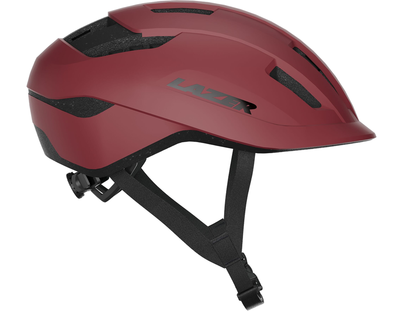 Lazer Compact KinetiCore Uni-Adult Helmet in Matt Garnet Red-1