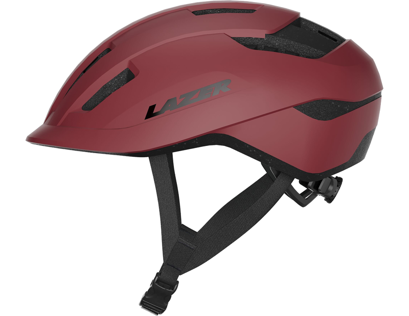 Lazer Compact KinetiCore Uni-Adult Helmet in Matt Garnet Red-3