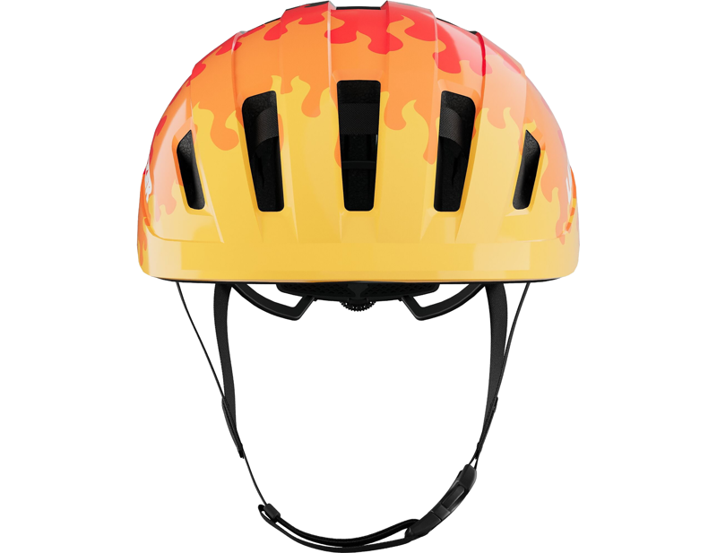 Lazer J1 KinetiCore Uni-Youth Helmet in Red Flames -2