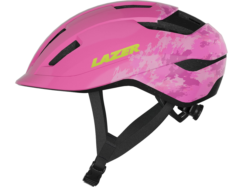 Lazer J1 KinetiCore Uni-Youth Helmet in Pink Clouds-1