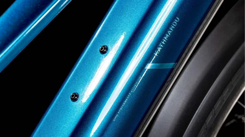 Cube Kathmandu Hybrid EX 800 Trapeze Electric H/T MTB 2025 in Electric Blue/Chrome-2