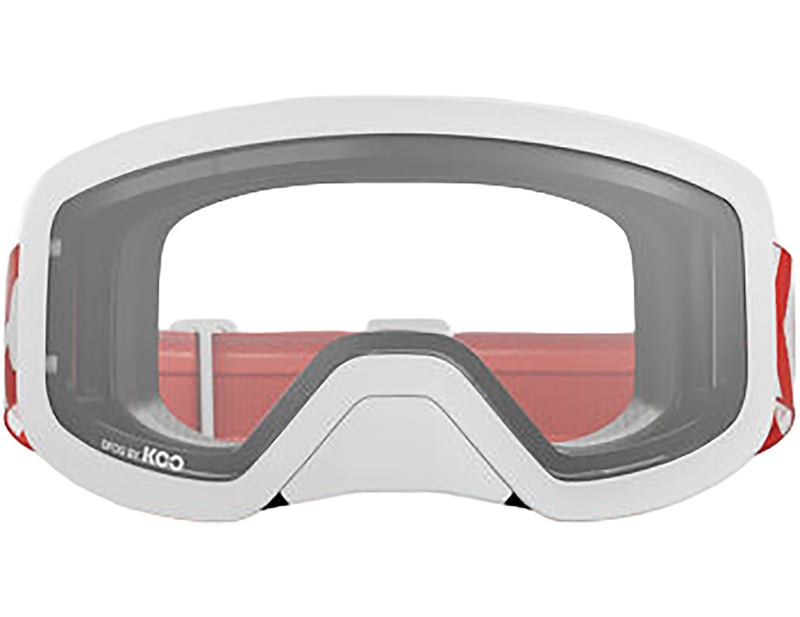 Koo Edge Goggles in White/Clear-2