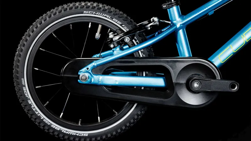 Cube Numove 140 14 Inch Wheel Kids Bike 2025 in Blue/Lime-4