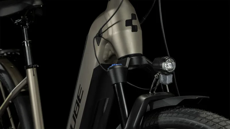 Cube Kathmandu Hybrid Pro 750 Electric Hybrid Bike 2024 in Flashstone/Black Easy Entry-3