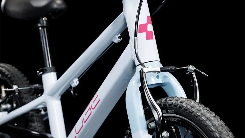 Cube Numove 140 14 Inch Wheel Kids Bike 2025 in Flashwhite/Pink-3