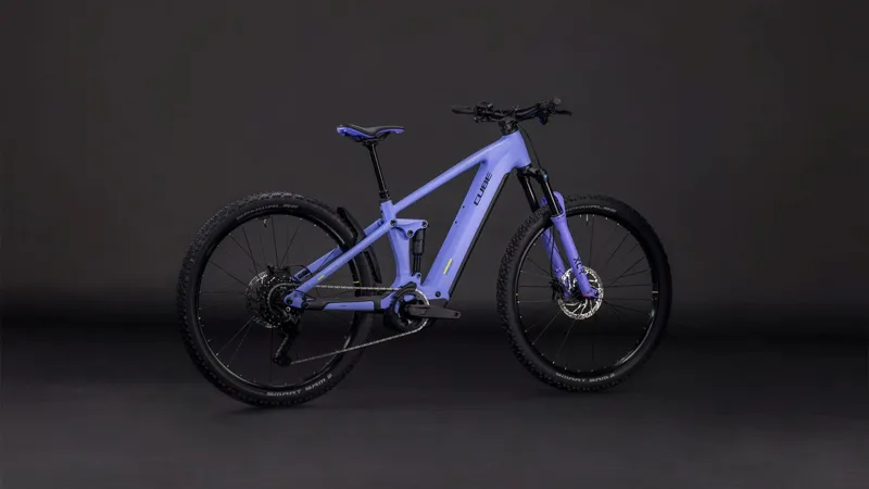 Cube Stereo Hybrid one22 Pro 800 Electric Mountain Bike 2026 in LucidLilac/Lime-6