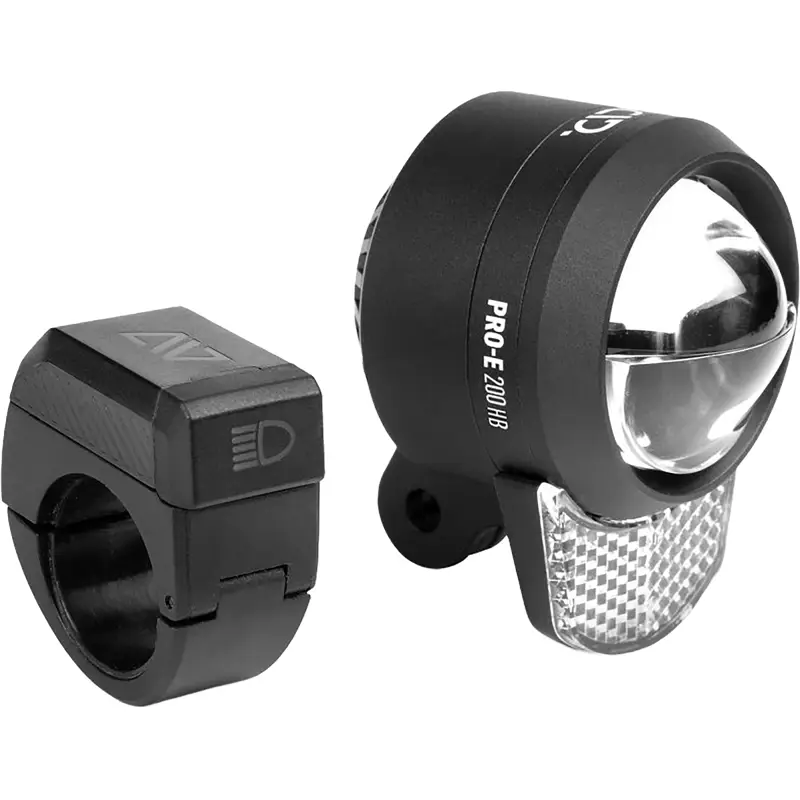 Balfes Bikes Acid E-Bike Front Light Pro-E 200 High Beam X-Connect in Black | Free postage over £30, £10 off first order, price match & 0% finance.