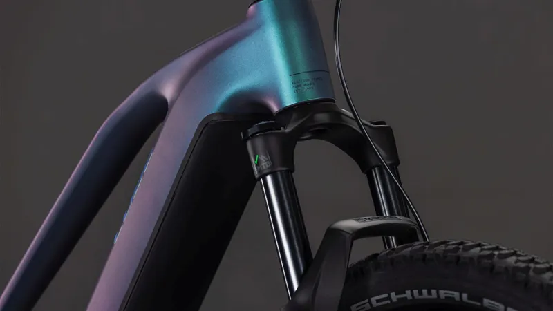 Cube Reaction Hybrid Race 800 Trapeze Electric Mountain Bike 2026 in Polarlight/Prism-5