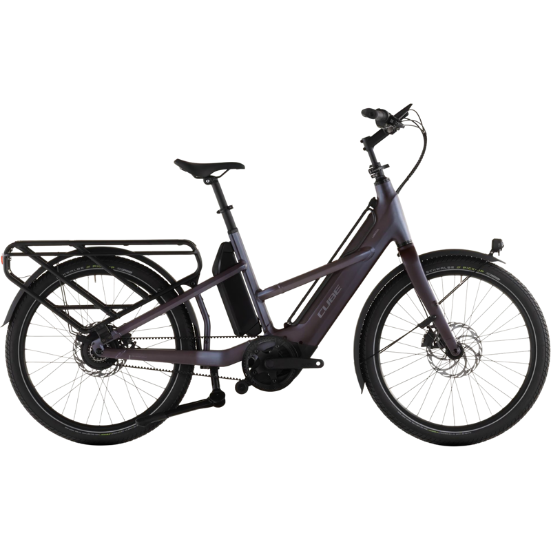 Balfes Bikes Cube Longtail Hybrid Comfort 800 Electric Cargo Bike 2026 in Mineralgrey/Reflex | Free postage over £30, £10 off first order, price match & 0% finance.