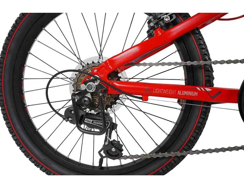 Dawes 20 inch wheel Bullet HT Kids Mountain Bike 2027 in Vibrant Red-3