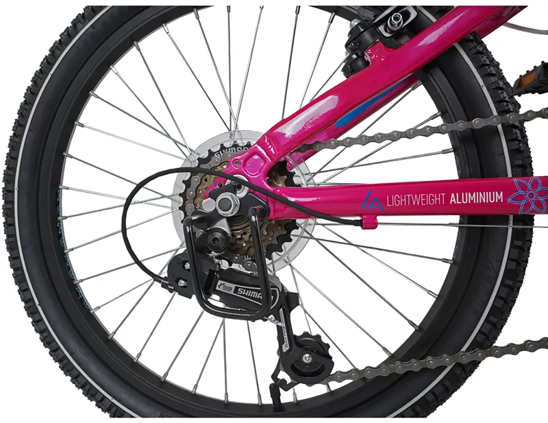 Dawes 20 inch wheel Paris HT Kids Mountain Bike 2027 in Bright Pink-2