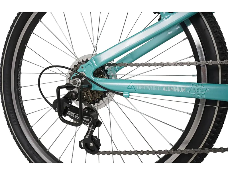 Dawes 24 inch wheel Paris HT Kids Mountain Bike 2027 in Fresh Mint Blue-2