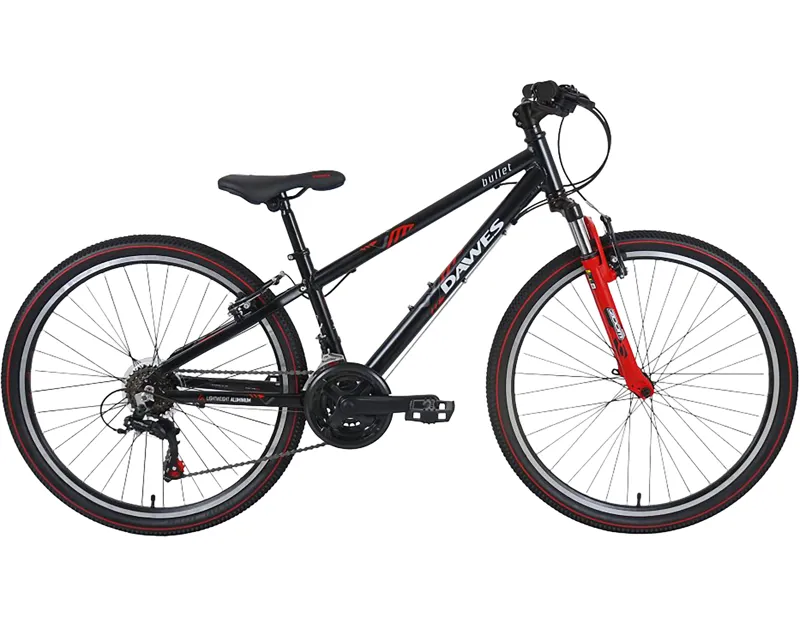 Dawes 26 inch wheel Bullet HT Kids Mountain Bike 2027 in Black