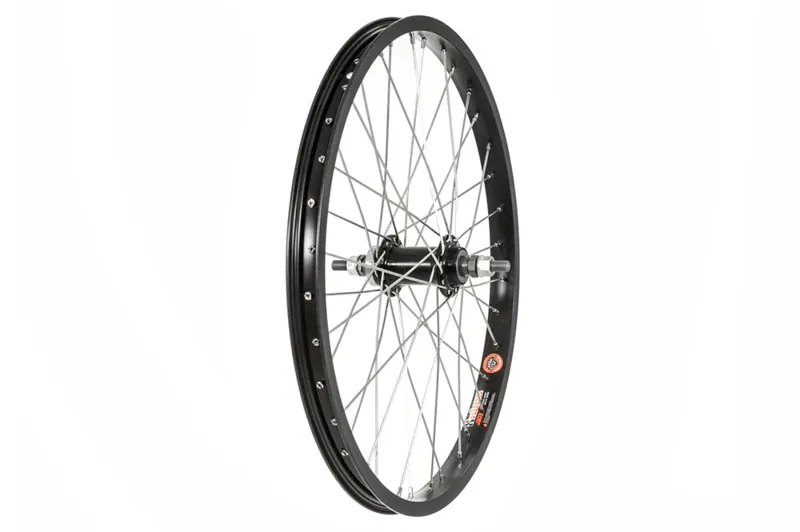 Raleigh 20in BMX 3/8 Nutted Rear Wheel in Black