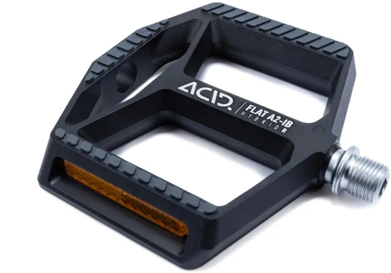 ACID A2-IB HYBRID R FLAT PEDALS in Black-1