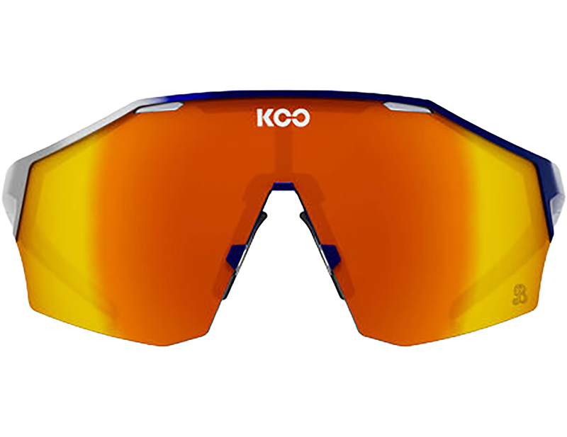 Koo Alibi Sunglasses in White Matt/Red Mirror-1