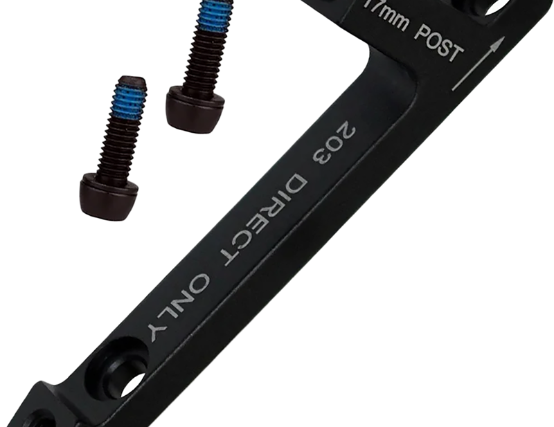 Balfes Bikes Sram SRAM Post Bracket - 17 P - Rear 220. Includes Black Steel Caliper Mounting Bolts - Will Not Work On 203 Fork - 203 Rear Mount To 220 Rotor Adaptor: | Free postage over £30, £10 off first order, price match & 0% finance.