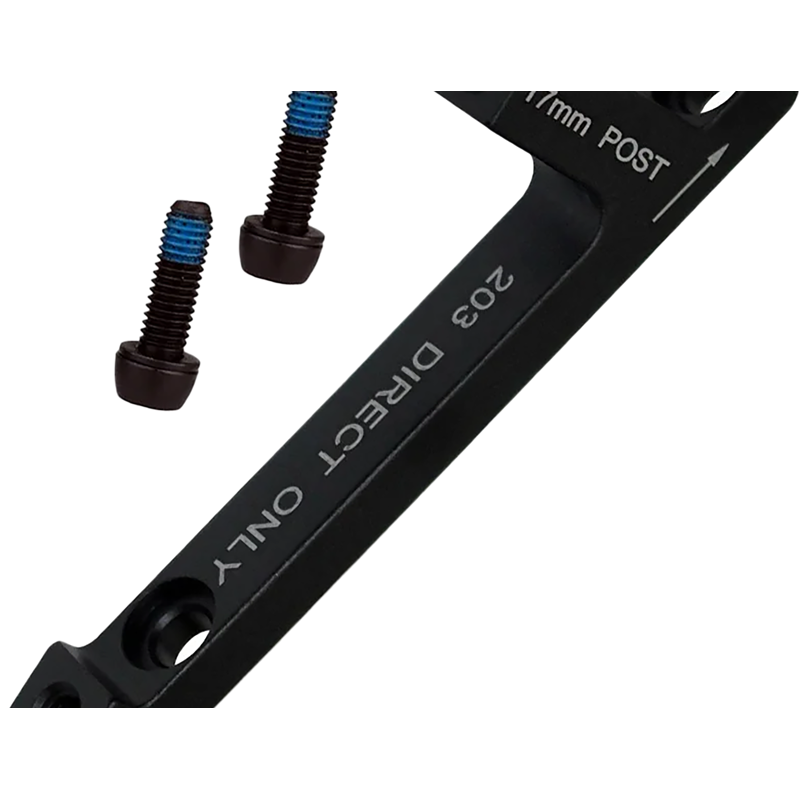 Balfes Bikes Sram SRAM Post Bracket - 17 P - Rear 220. Includes Black Steel Caliper Mounting Bolts - Will Not Work On 203 Fork - 203 Rear Mount To 220 Rotor Adaptor: | Free postage over £30, £10 off first order, price match & 0% finance.
