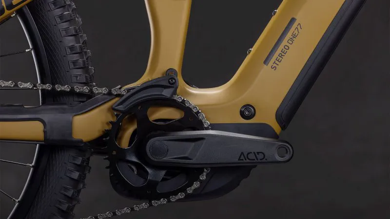 Cube Stereo Hybrid One77 HPC Race 800 Electric Mountain Bike 2026 in Willowgreen/Black-2