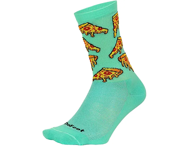 Defeet Aireator 6inch Pizza Socks in Green