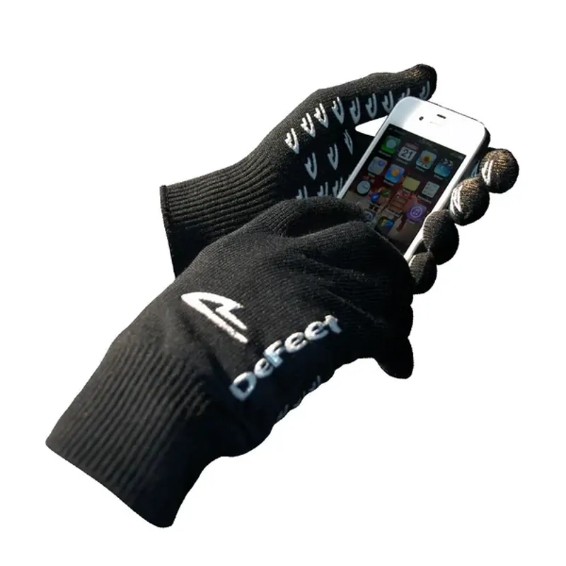 Defeet Full Finger Duraglove ET with Grippies in Black-1