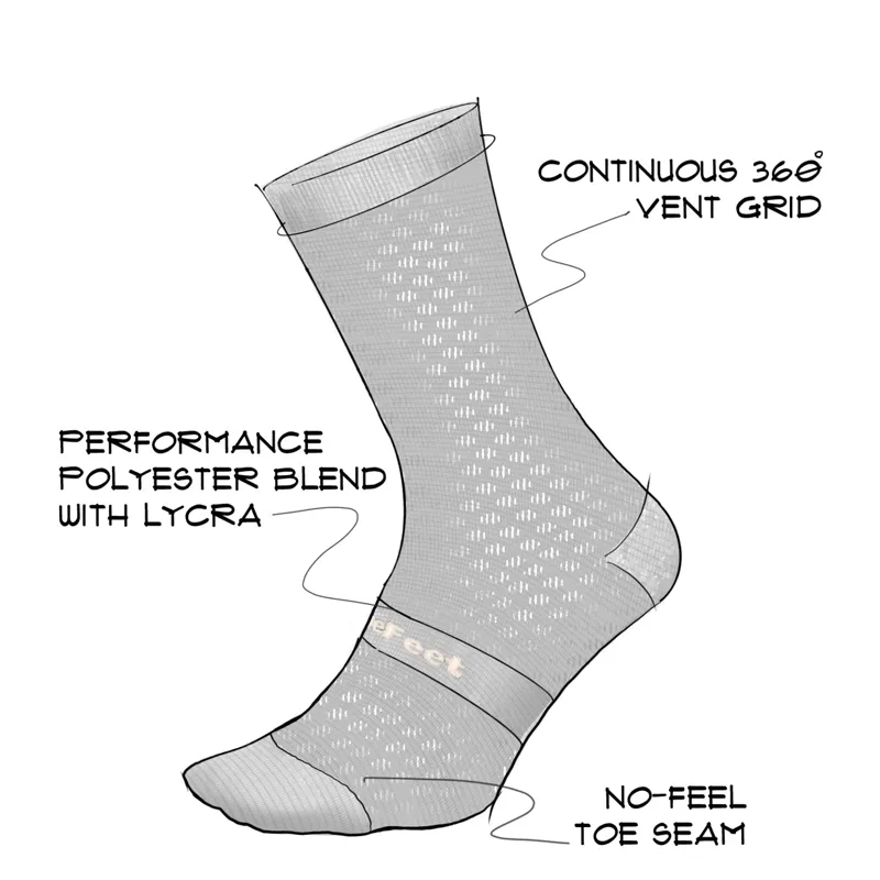 Defeet Evo Mont Ventoux 6 inch Socks in Black-1
