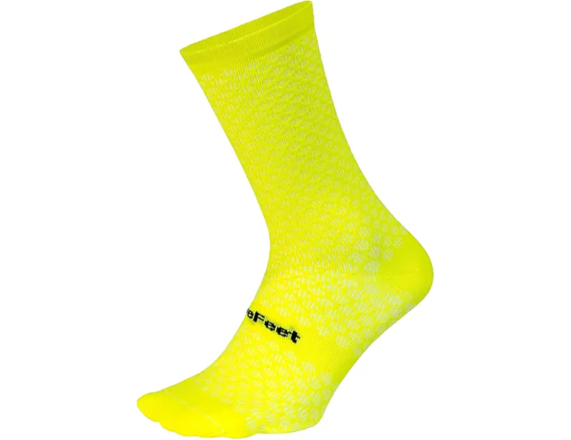 Balfes Bikes Defeet Evo Mont Ventoux 6 inch Socks in Yellow | Free postage over £30, £10 off first order, price match & 0% finance.