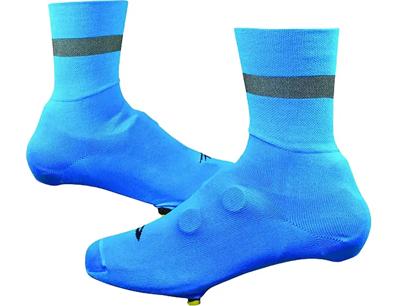 Defeet Slipstream 4 inch Reflective Shoe Covers in Blue