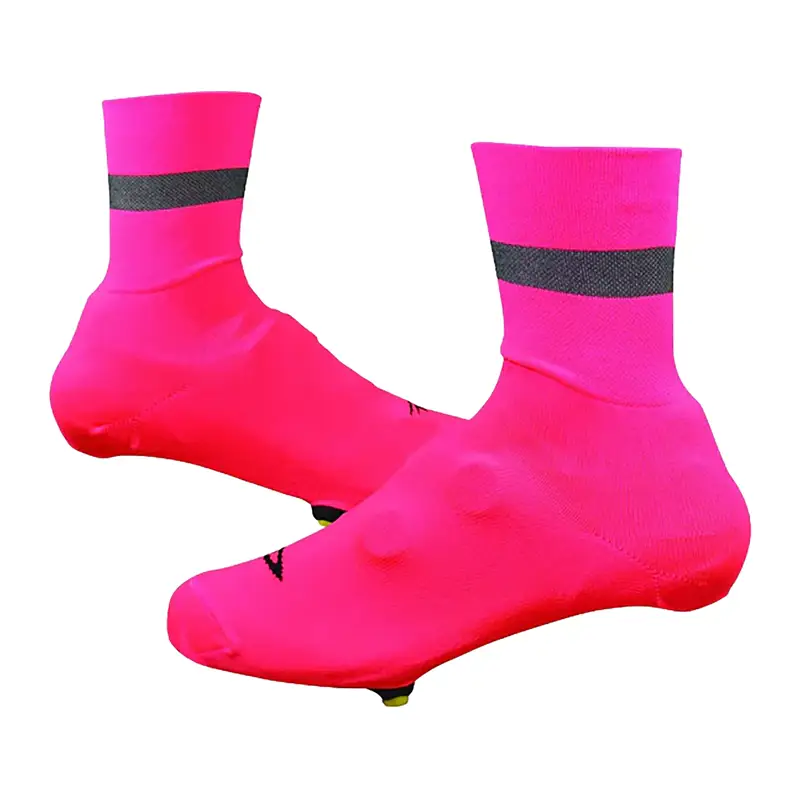 Balfes Bikes Defeet Slipstream 4 inch Reflective Shoe Covers in Pink | Free postage over £30, £10 off first order, price match & 0% finance.