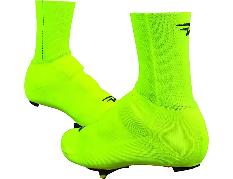 Defeet Slipstream Strada 6 inch Shoe Covers in Neon Yellow