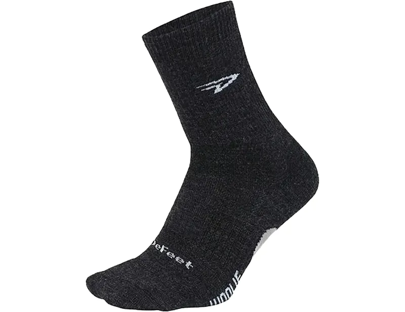 Defeet Woolie Boolie 4 inch D-Logo Socks in Charcoal